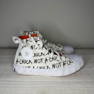 CONVERSE Chuck Taylor Sneakers 70 Hi UNT1TL3D Egret/White/Mandarin Youth Size 1